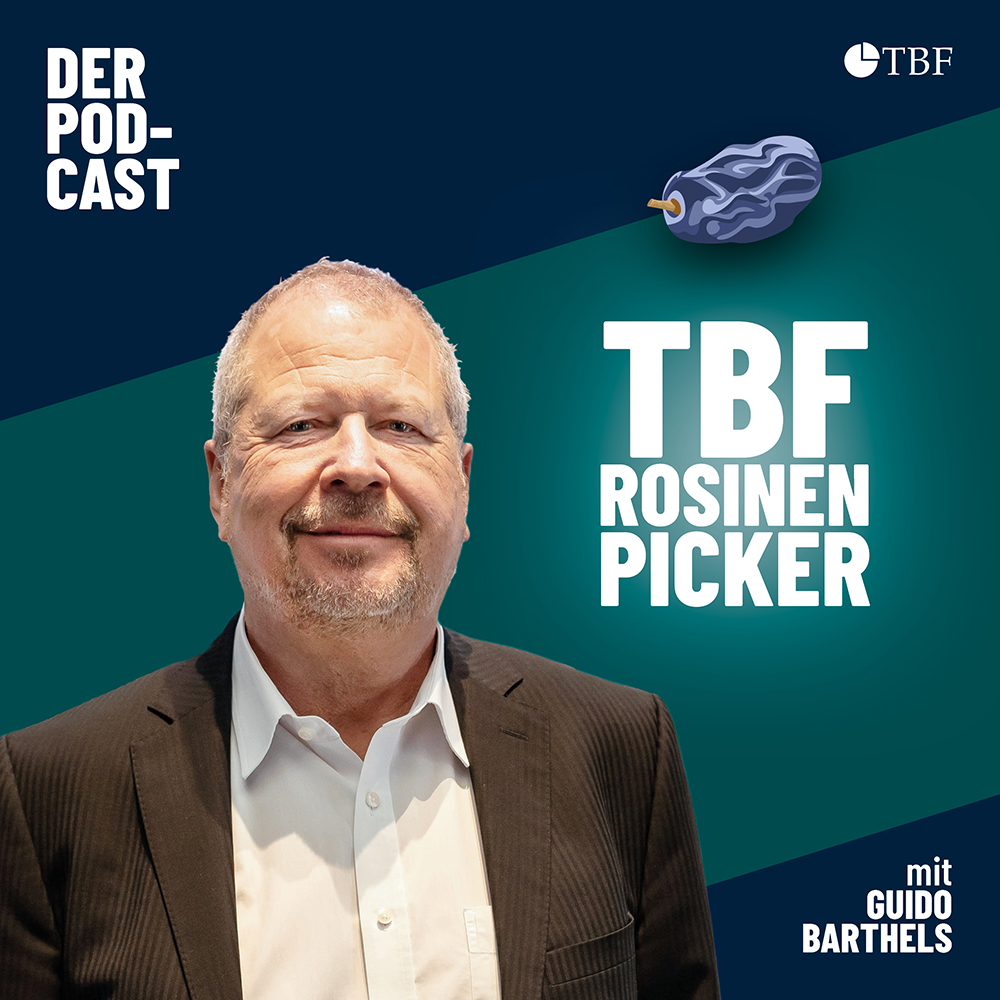 TBF Rosinenpicker Podcast Cover Bild zeigt Guido Barthels