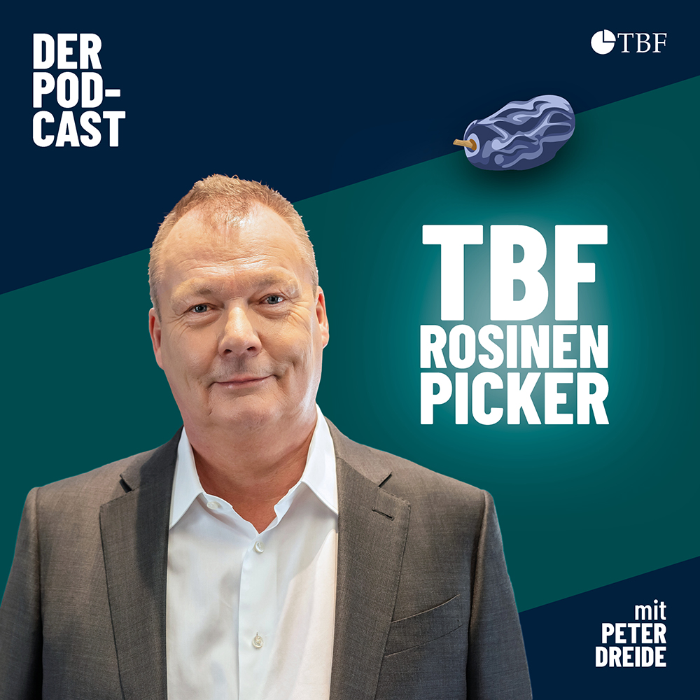 TBF Rosinenpicker Podcast Cover Peter Dreide Bild zeigt Peter Dreide